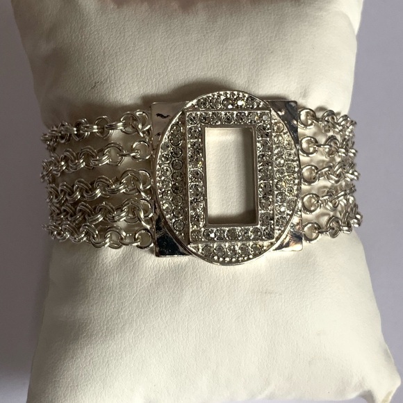 Magnetic Silver Tone Bracelet - Picture 7 of 11